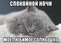 спокойной ночи мое любимое солнышко