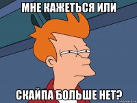 мне кажеться или скайпа больше нет?