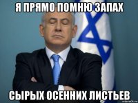 я прямо помню запах сырых осенних листьев