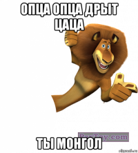 опца опца дрыт цаца ты монгол