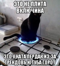 это не плита включина это у ката пердак из-за трендовь ютуба горот