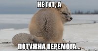 не гут, а потужна перемога...