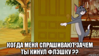  когда меня спрашивают зачем ты кинул флэшку ??