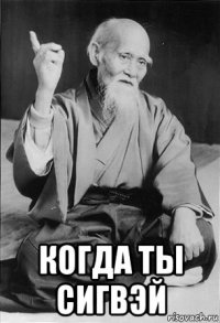  когда ты сигвэй