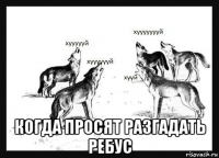  когда просят разгадать ребус