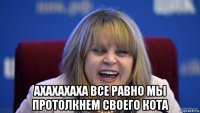  ахахахаха все равно мы протолкнем своего кота