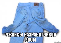  джинсы разработчиков scum