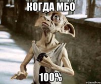 когда мбо 100%
