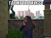 где же ты паук?? 