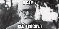 я сам у себя соснул