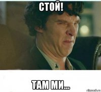 стой! там ми...