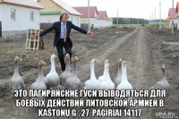  это пагиряйские гуси выводяться для боевых действий литовской армией в kaštonų g . 27. pagiriai 14117