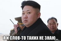  я и слов-то таких не знаю...