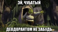 эй, чубатый деодорантом не забудь