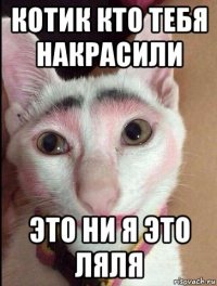 котик кто тебя накрасили это ни я это ляля