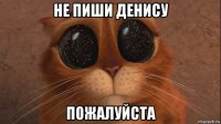 не пиши денису пожалуйста