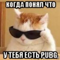 когда понял что у тебя есть pubg