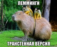 лемминги трансгенная версия