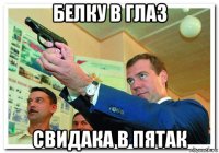 белку в глаз свидака в пятак