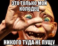 это только мой колодец никого туда не пущу