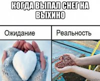 когда выпал снег на выхино 