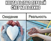 когда выпал первый снег на выхино 