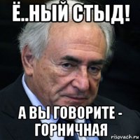 ё..ный стыд! а вы говорите - горничная