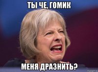 ты че, гомик меня дразнить?