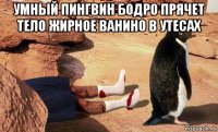 умный пингвин бодро прячет тело жирное ванино в утесах 