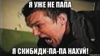 я уже не папа я скибиди-па-па нахуй!