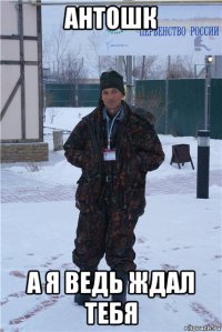 антошк а я ведь ждал тебя