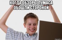 когда обзоры пумаса обошли стороной 