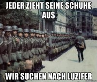 jeder zieht seine schuhe aus wir suchen nach luzifer