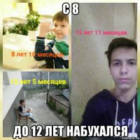с 8 до 12 лет набухался