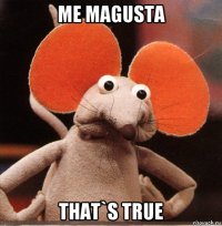 me magusta that`s true