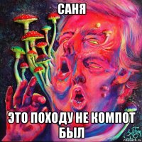 саня это походу не компот был