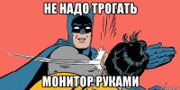 не надо трогать монитор руками