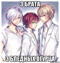 3 брата 3 бледных огурца