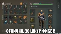  отлично, 20 шкур фиббс