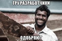 тру разработчики одобряют