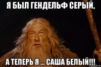 я был гендельф серый, а теперь я ... саша белый!!!