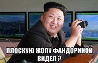  плоскую жопу фандориной видел ?