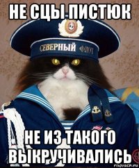 не сцы пистюк не из такого выкручивались