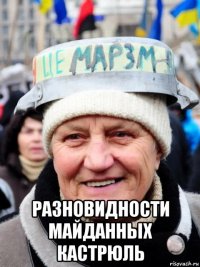  разновидности майданных кастрюль