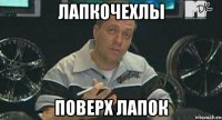 лапкочехлы поверх лапок