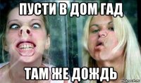 пусти в дом гад там же дождь