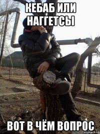 кебаб или наггетсы вот в чём вопрос