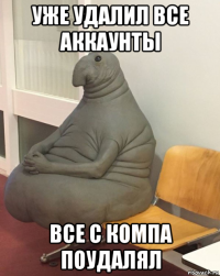 уже удалил все аккаунты все с компа поудалял