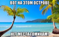 вот на этом острове нет места гомикам!