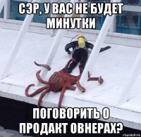 сэр, у вас не будет минутки поговорить о продакт овнерах?